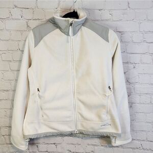 Women's Eddie Bauer full zip fleece sweater, size Large